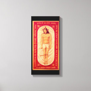 Peinture de la toile enveloppée du Christ