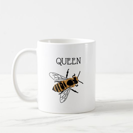 Peinture de l'abeille Queen Insect Coffee Mug (Gauche)