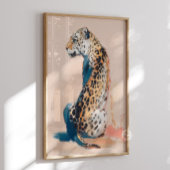 Peinture de léopard guépard Art mural Safari