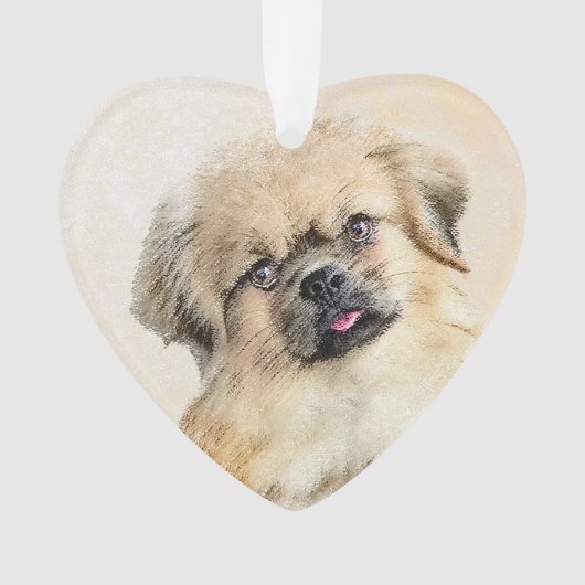 Peinture de Lhassa Apso - Art de chien original mi (devant)