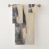 Peinture de linge bluetick - mignon chien original (En situation)