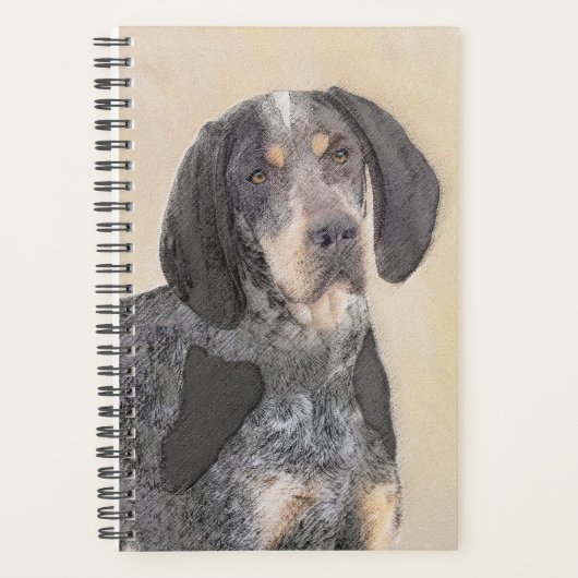Peinture de linge bluetick - mignon chien original (Devant)