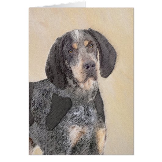 Peinture de linge bluetick - mignon chien original (Devant)