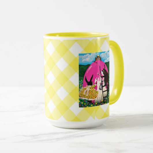 Peinture de l'OEUF géant Mug (Devant droit)