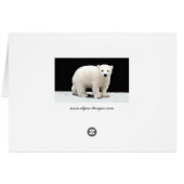 Peinture de l'ours polaire - Art original de la fa (Dos Horizontal)