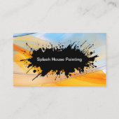 Peinture de maison colorée Cartes de visite (Devant)