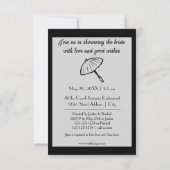 Peinture de mariée - Invitation à une douche de ma (Dos)