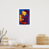 Peinture de mère et fils Impression d'art de famil (Cuisine)