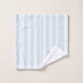 Peinture de muguet bleu rayure bleue (Gant de toilette)