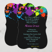 Peinture de néon, Sweet sixteen, Invitation (Devant / Derrière)