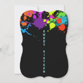 Peinture de néon, Sweet sixteen, Invitation (Dos)