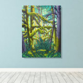 Peinture de paysage canadien Impression sur toile  (Insitu (Plancher de Bois))