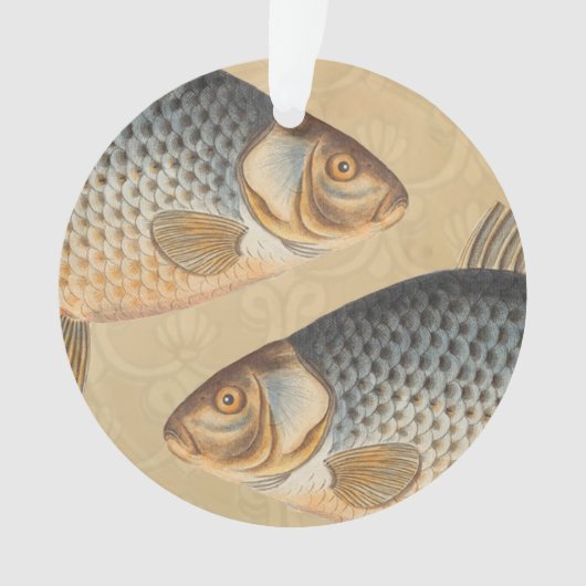 peinture de pêche de carpe dessin d'eau douce (devant)