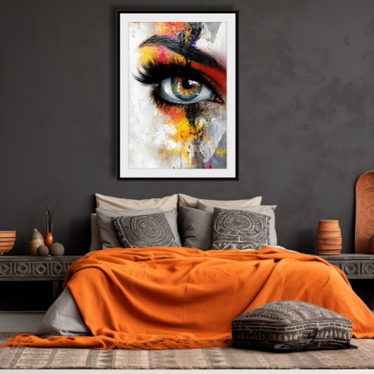 Peinture de perception Poster brillant