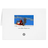 Peinture de phare rouge - Art original (Dos Horizontal)