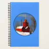 Peinture de phare rouge - Art original (Devant)