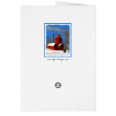 Peinture de phare rouge - Art original (Dos)