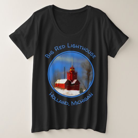 Peinture de phare rouge - Art original (Design devant)