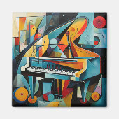 Peinture de piano moderne Magnet (Devant)