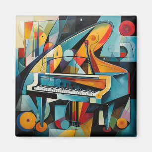 Peinture de piano moderne Magnet