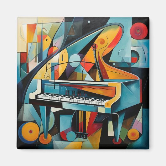 Peinture de piano moderne Magnet (Devant)