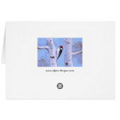 Peinture de Pic Downy - Oiseau original (Dos Horizontal)