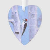 Peinture de Pic Downy - Oiseau original (devant)