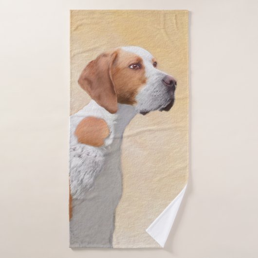 Peinture de pointeur - jolie art original de chien (Serviette de bain)
