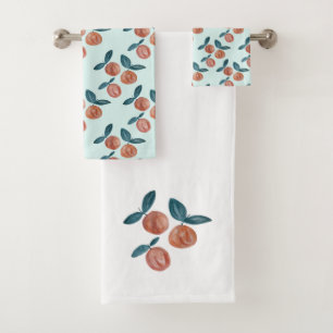 Peinture de poire Fruit Mint Serviette de bain