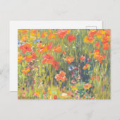 Peinture de Poppies Carte postale (Devant / Derrière)