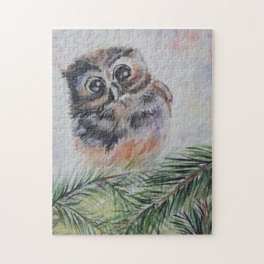 Peinture de puzzle de puzzle de puzzle de chouette (Vertical)