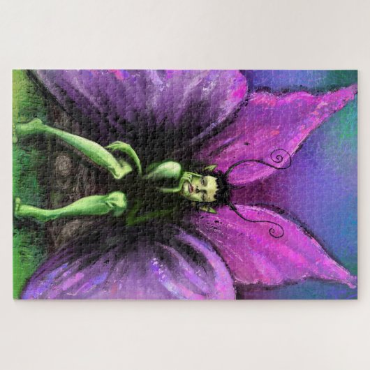 Peinture de puzzle papillon (Horizontal)