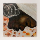 Peinture de Puzzle pour femme beauté africaine (Horizontal)
