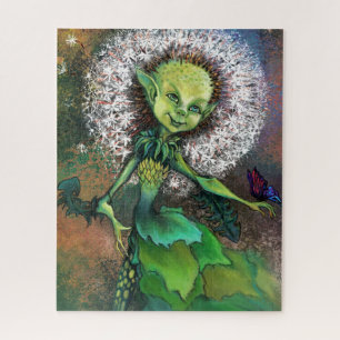 Peinture de puzzle pour fille et papillon Dandelio