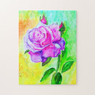 Peinture de puzzle rose rose Rose Rose