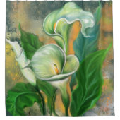 Peinture de rideau de douche à fleurs Calla Lily (Devant)