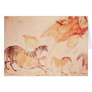 Peinture de roche des chevaux, c.17000 AVANT JÉSU