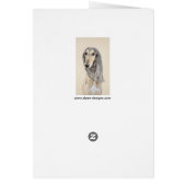 Peinture de Saluki (Faune) - Cute Original Chien A (Dos)