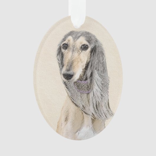 Peinture de Saluki (Faune) - Cute Original Chien A (devant)