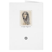 Peinture de Saluki (Faune) - Cute Original Chien A (Dos)