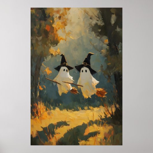 Peinture de sorcière fantôme, impression de mur Ha (Devant)