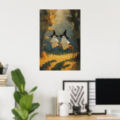 Peinture de sorcière fantôme, impression de mur Ha (Bureau à domicile)