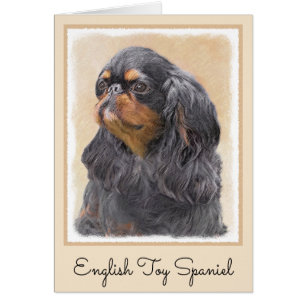 Peinture de Spaniel Toy Anglais Art Animalier Orig