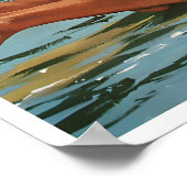 Peinture de surf à Hawaï Impression d'art hawaïen (Coin)