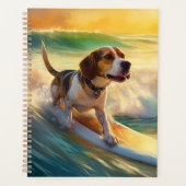 Peinture de surf de la plage Beagle (Devant)