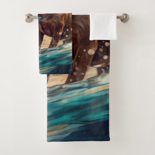 Peinture de surf de la plage Boxer (En situation)