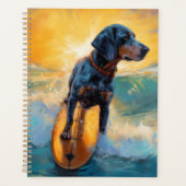 Peinture de surf de plage de Bluetick Coonhound (Devant)