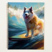 Peinture de surf de plage de Malamute d'Alaska (Devant)