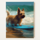 Peinture de surf de plage de Terrier Australien (Dos)