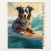 Peinture de Surf sur Plage de Berger Australien (Dos)